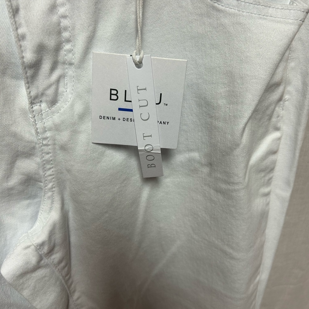 Women’s white denim bootcut jeans size 18W nwt cotton stretch - Picture 7 of 11